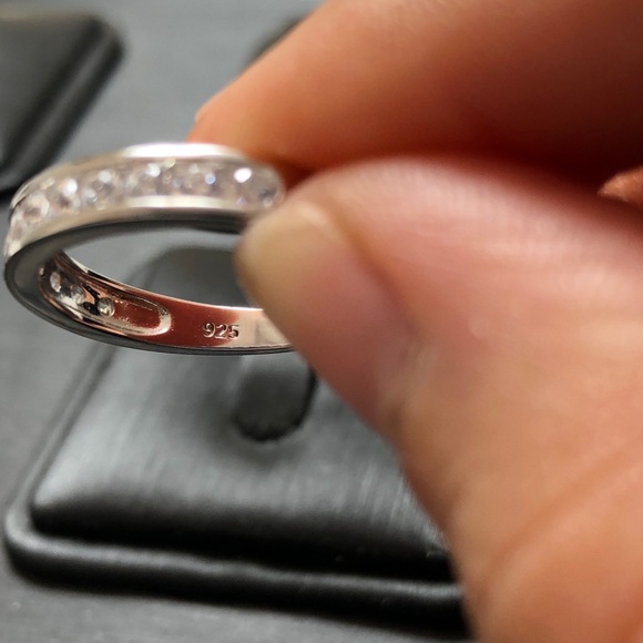 HOST PICK🏅 925 Sterling Silver Unisex CZ Eternity Band - Picture 9 of 13